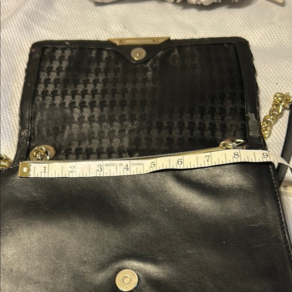 Karl Lagerfeld Black Crossbody Bag with Gold Chain and a little love. - Picture 7 of 10